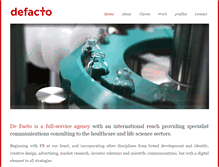 Tablet Screenshot of defacto.com