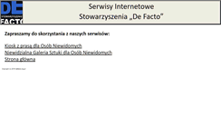 Desktop Screenshot of ekiosk.defacto.org.pl