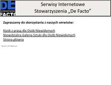 Tablet Screenshot of ekiosk.defacto.org.pl